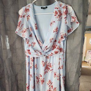 Light Blue Floral Dress